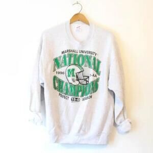 Retro Marshall University Thundering Herd Champions 1996 National Sweatshirt